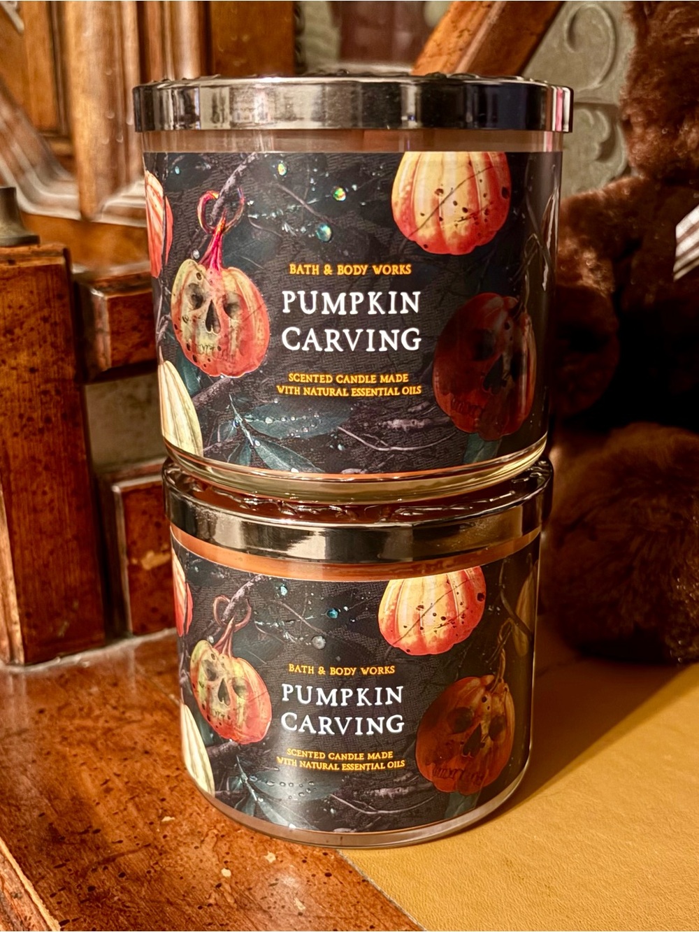 Bath & Body Works Pumpkin Carving Candle Set